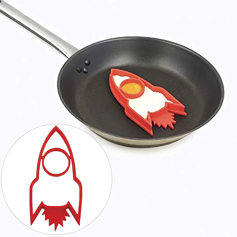 Rocket Shape Silicone Fry Egg Frame Cake Pancake-Mold Creative DIY Kitchen Baking Breakfast Tool Lovely Kitchen Cooking Baking