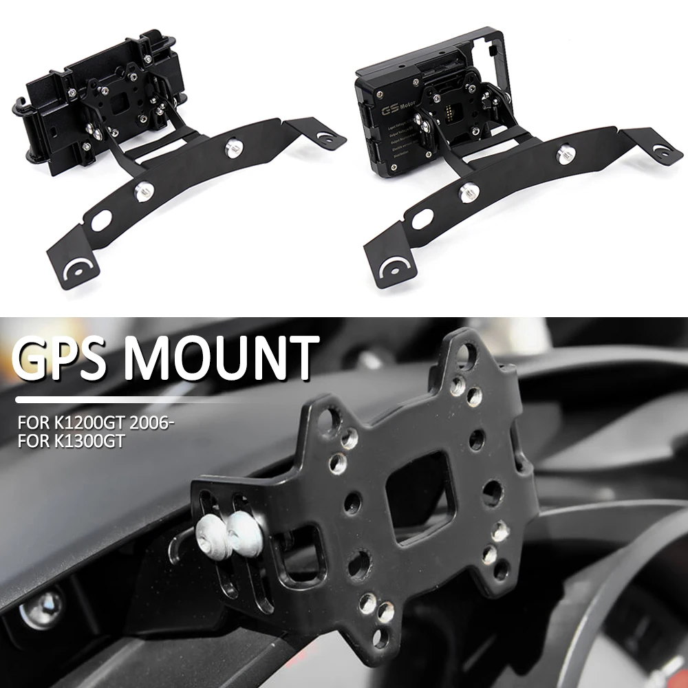 Motorcycle Adjustable angle Stand Holder Phone Mobile Phone GPS Navigation Plate Bracket For BMW K1200GT K1300GT K 1200 1300 GT