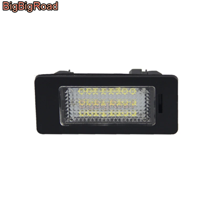 

BigBigRoad Car License Plate Lights Number Frame Light For BMW 5 Series E39 1996~2003 E60 E60N E61 2004~2010 1 Series E82 E88