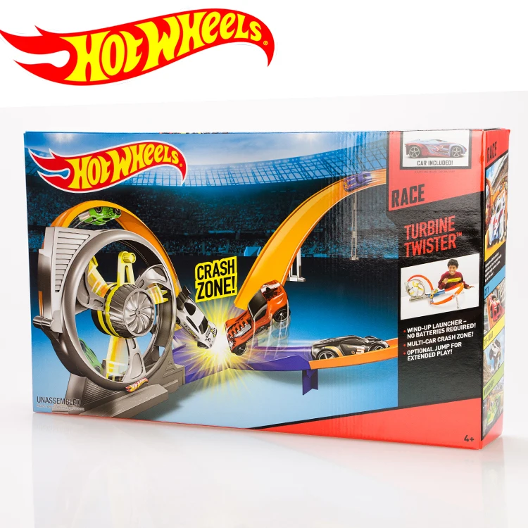 Hotwheels Roundabout track Toy Kids Car Toys Plastic Metal Mini Hotwheels Car Machines For Kids Educational Car Toy