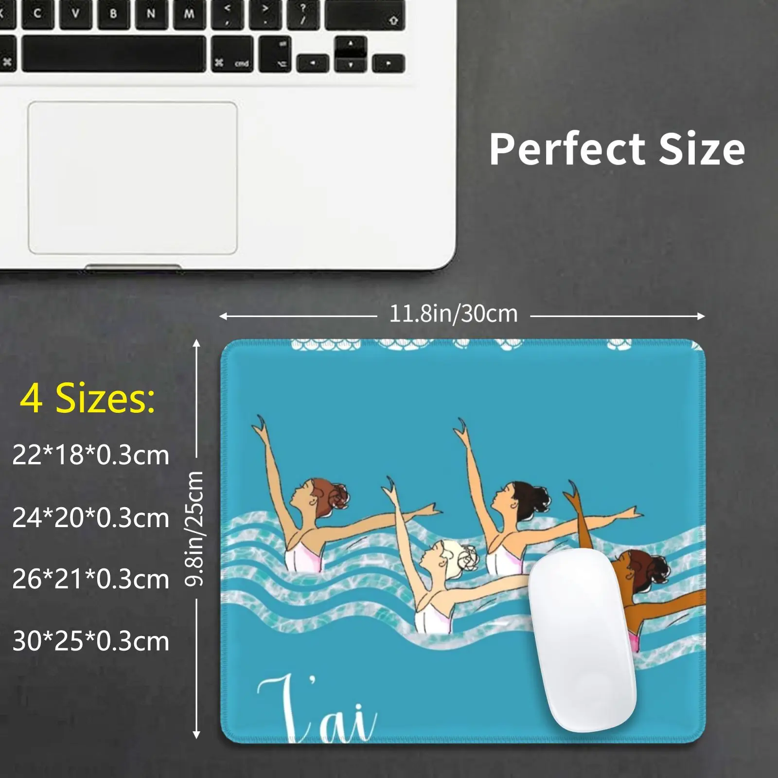 I Can Not Have Synchronized Swimming Mouse Pad DIY Print Not Authorized Not Perfect Do Not Panic Not