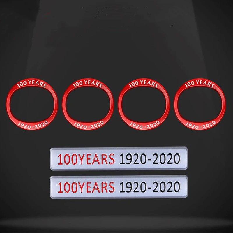 For Mazda CX-8 CX-9 MX-30 100th Anniversary Commemorative Body Sticker Wheel Ring 1920-2020 Badge Decoration Styling Accessories