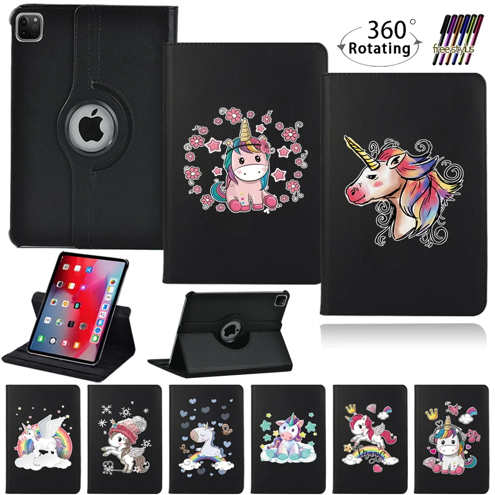 

360 Degree Rotating Cover Case for Apple IPad Pro 11" 2018 2020/Pro 9.7"/ Pro 10.5" Tablet Case Print Pattern Flip Cover