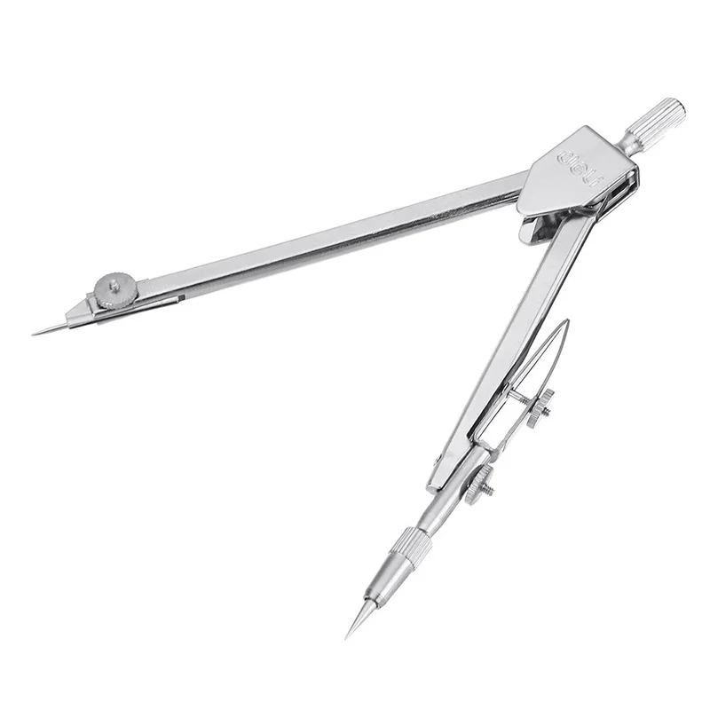 Deli-Brújula de dibujo de acero 8601, Herramientas de geometría para escuela, suministros para estudiantes