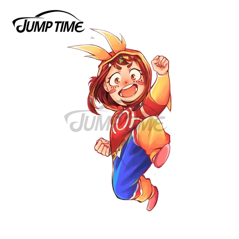 JumpTime 13 x 5.5cm All Might Onesies Series Uraraka Ochako Anime Decal Laptop Windshield Funny Car Stickers Waterproof Styling