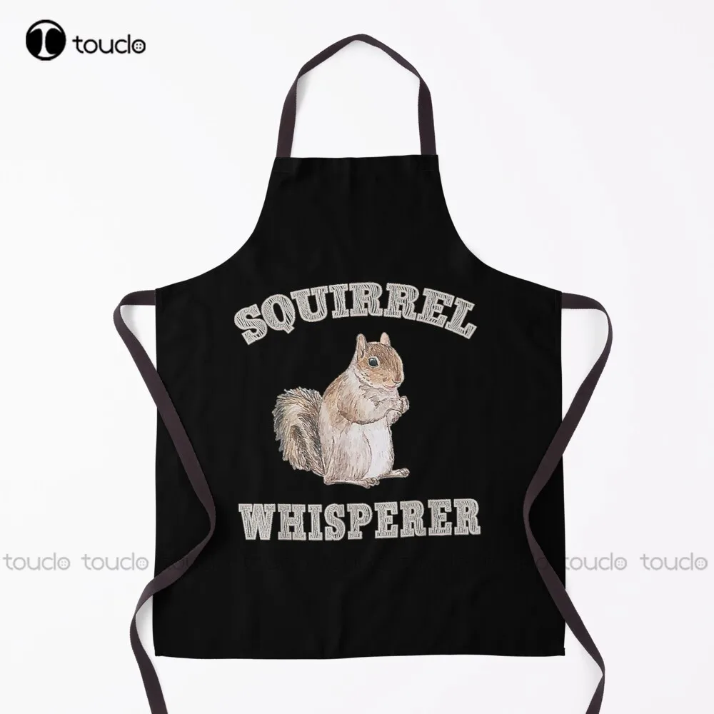 New Squirrel Whisperer Wildlife Apron Garden Kitchen Household Cleaning Personalized Custom Apron For Women Men Unisex Adult