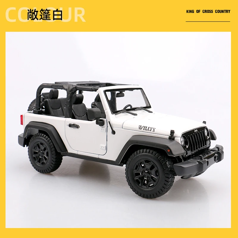 Maisto 1:18 2014 JEEP Willys Wrangler Topless Static Die Cast Vehicles Collectible Model Car Toys