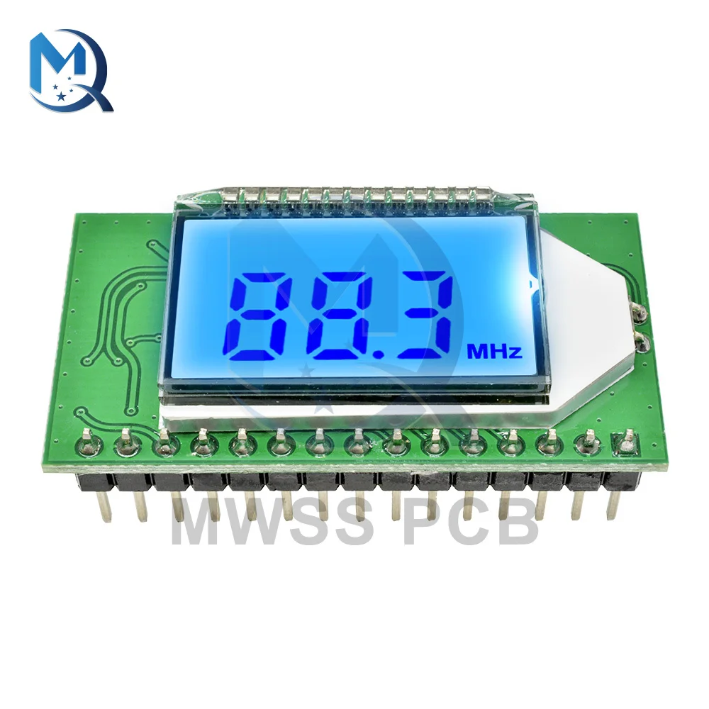 3V 5V LCD Digital Display FM Radio Transmitter Receiver Module PLL 87-108MHZ Wireless Microphone Stereo Board Noise Reduction