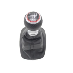 For Skoda Fabia MK1 1999 2000 2001 2002 2003 2004 2005 2006 2007 2008 Car-Styling 5 Speed Gear Stick Shift Knob Leather Boot