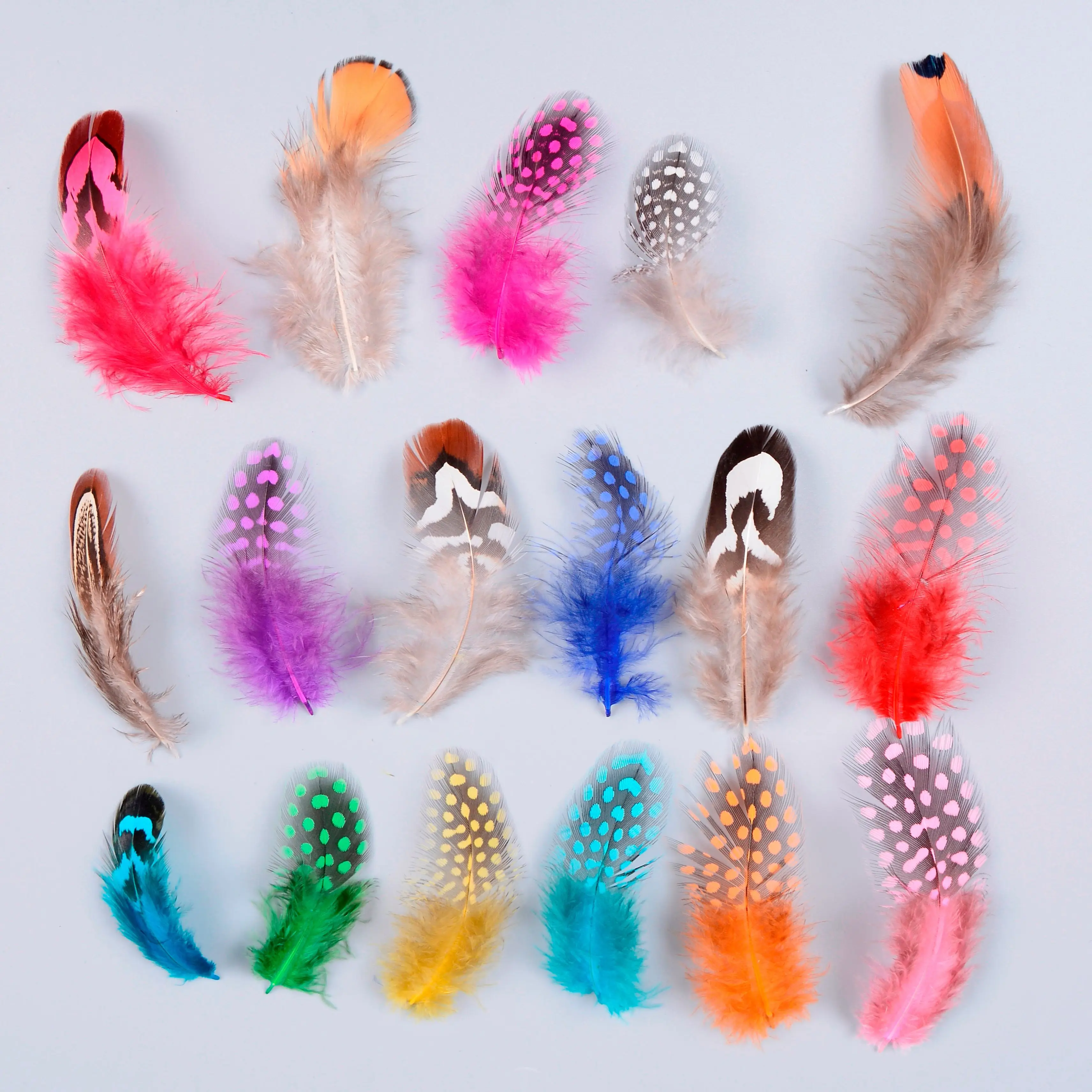 50/100/200PCS Natural Pheasant feathers Dyed Guinea fowl Feather 5-8cm Jewelry DIY Handicrafts Feather Decoration Accessories