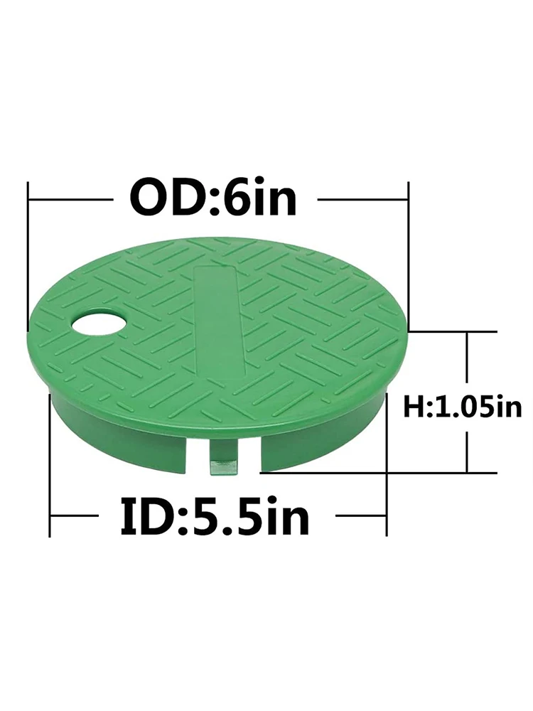 2 Stuks Klepkast Deksel 6 Inch Ronde Sprinkler Irrigatie Sprinkler Lichtgewicht En Duurzaam Voor Afvoerkleppen Solenoïde V