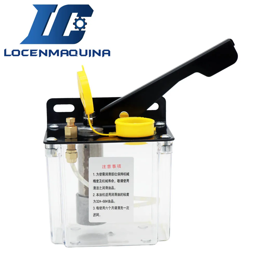 600CC Manul Lubrication Oil Pump CNC Machine Kit Output Kit 4mm 6mm for CNC Machine Guide Rack Gear and Pinion Tool
