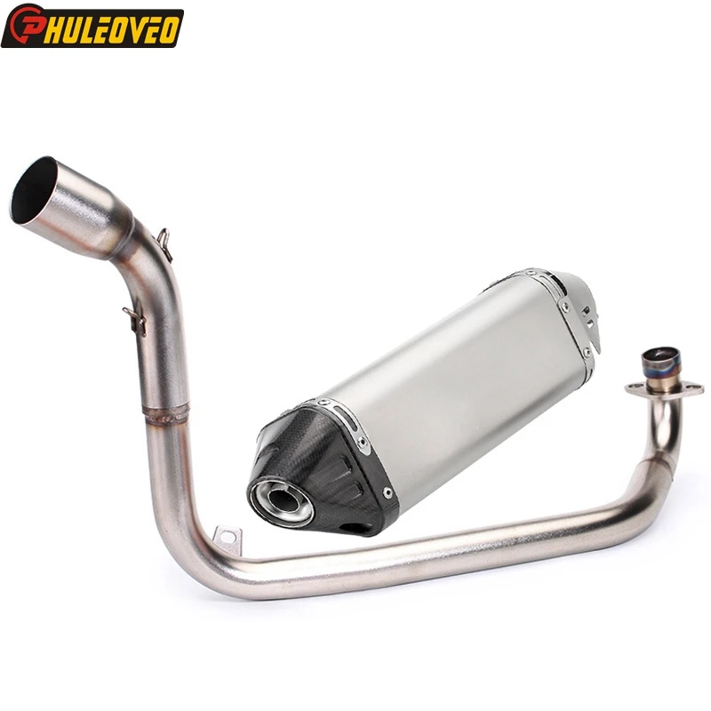 

For Honda Grom MSX 125 Grom 2013-2015 Motorcycle Exhaust Full System Header with Escape Moto Muffler Connector front Pipe