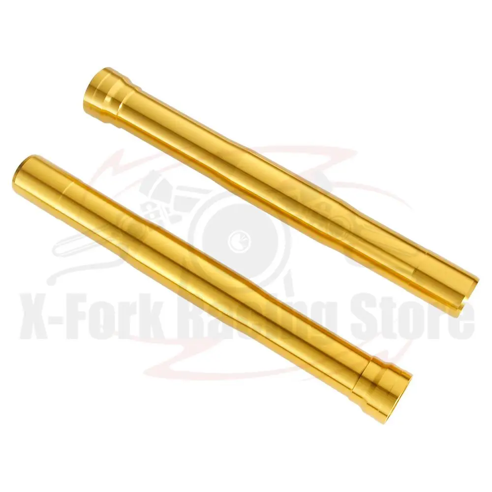 Front Outer Fork Tubes Pipes Gold Pair For Kawasaki Z1000 Z 1000 2014-2018 2015 2016 2017 475mm 44008-0070-499 Aluminum Bars