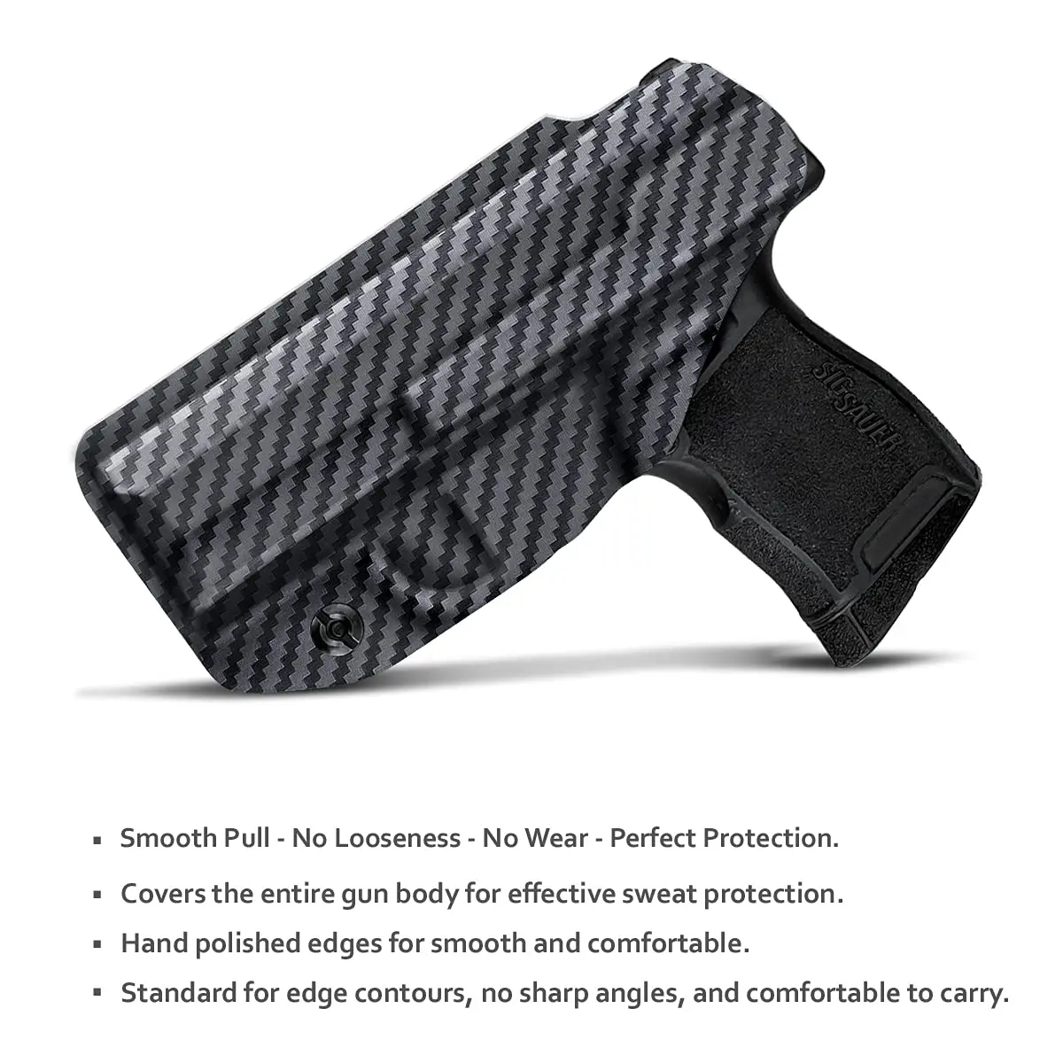 Sig P365 Holster IWB Kydex Carbon Fiber Custom Fit: Sig Sauer P365 / P365 SAS Pistol - Inside Waistband Concealed Carry