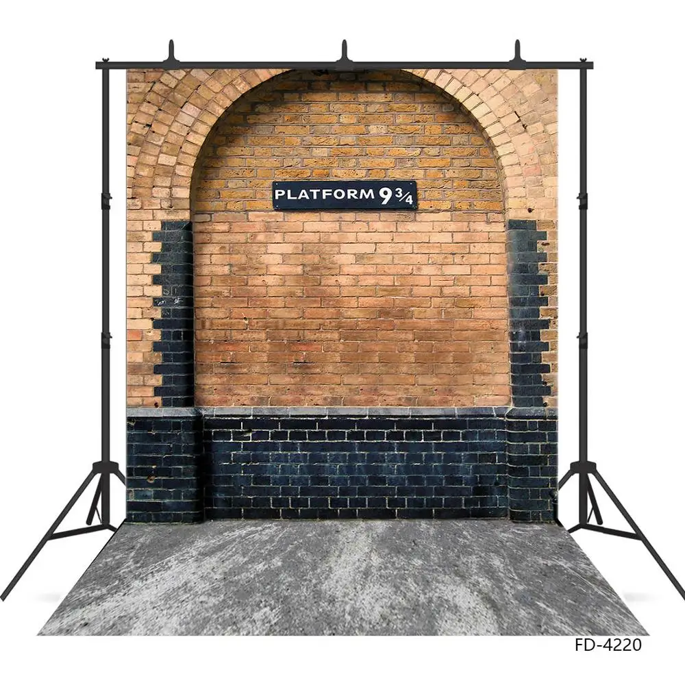 Platform Nine and Three Quarters Photography Background Custom Backdrop for Baby Children Birthday Party Photoshoot Photo Studio