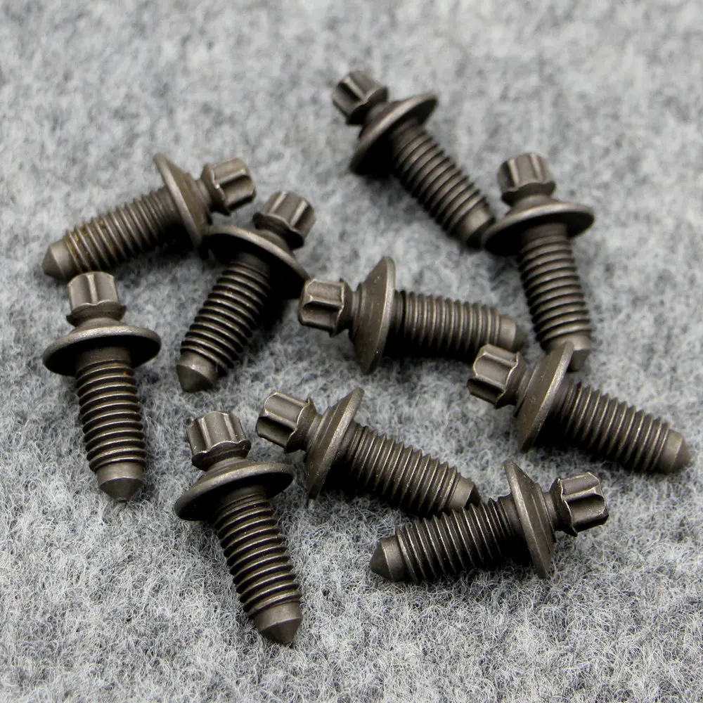 10 PCS Apply to Golf 6 mk6 Octavia Jetta tiguan  Ignition lock cylinder fixing screw Ignition lock aluminum base fixing screw