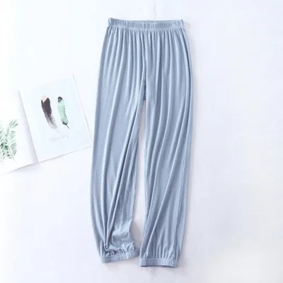 Pantalones acampanados de Modal para mujer, ropa de dormir holgada e informal para el hogar, primavera, verano y otoño, novedad