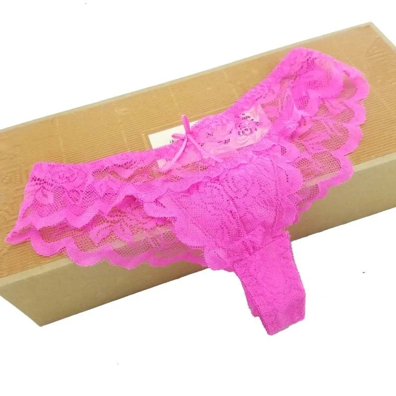 6 colors LACE Cotton Women\'s Sexy Thongs G-string Underwear Panties Briefs For Ladies T-back,1pcs/Lot 169