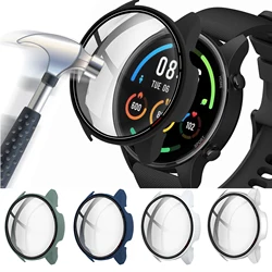 Harde Rand Scherm Glas Protector Geval Shell Frame Voor Xiaomi Mi Horloge Kleur Sport Versie Smart Horloge Beschermende Bumper Cover