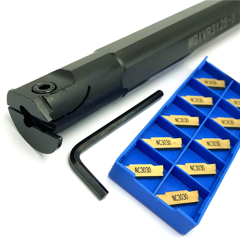 Imagem -06 - Diâmetro Interno Entalhado Porta-ferramentas Carboneto Insere Mgivr2023 Mgivr2520 Mgivr3125 Mmgn200 Mgmn300 Mgmn400 Sulcando Insere 10 Pcs