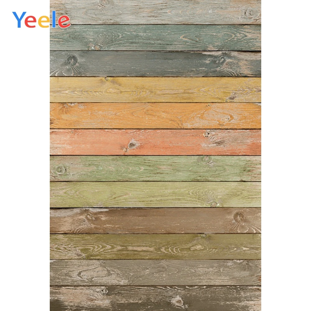 Yeele 나무 널빤지 보드 질감 비닐 나무 아기 신생아 사진 배경막, 사진 배경 포토콜 사진 스튜디오