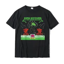 Camiseta de algodón personalizada para hombre, camisa divertida de King, Gizzard, The Lizard, Wizard, regalo de empresa, Verano