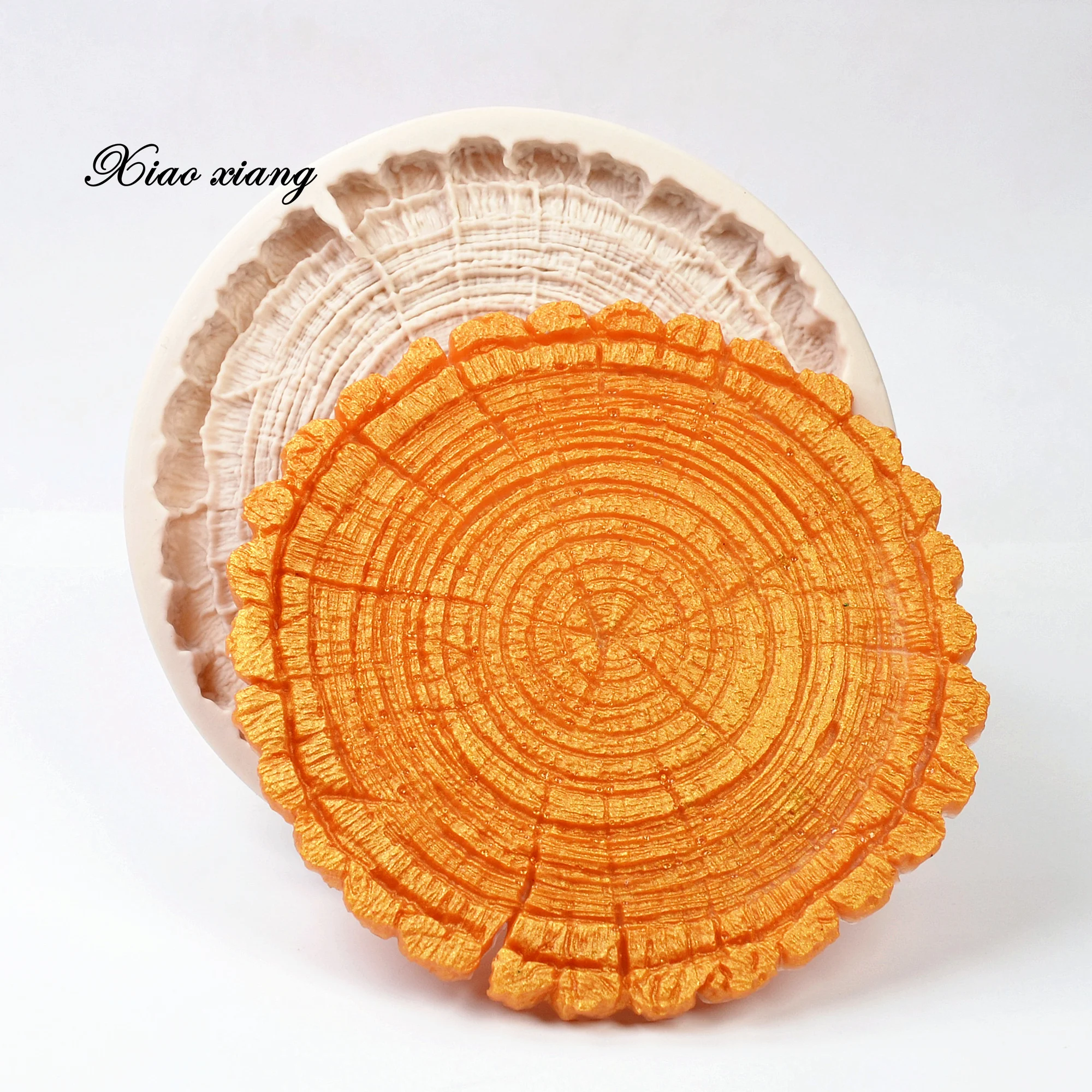 3D Tree Rings Silicone Cake Molds Kitchen Resin Baking Tools DIY Cake Pastry Fondant Moulds Chocolate Dessert Lace Decoration