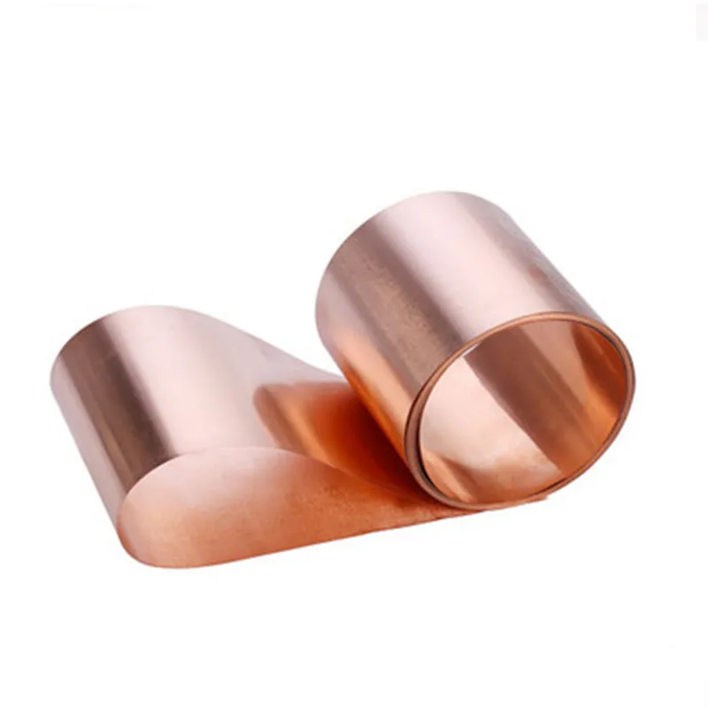 99.99% Purity 0.05mm 0.01mm 0.02mm 0.08mm 0.1mm 0.2mm Thickness Copper Sheet Foil Copper Plate Metal Copper Strip Foil