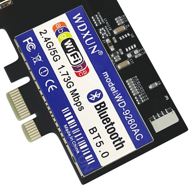 Desktop Intel 9260ac 9260ngw 1730 Mbps Pci-E Pcie 1x Wifi Adapter MU-MIMO Bluetooth 5.0 Wireless-Ac 9260ac