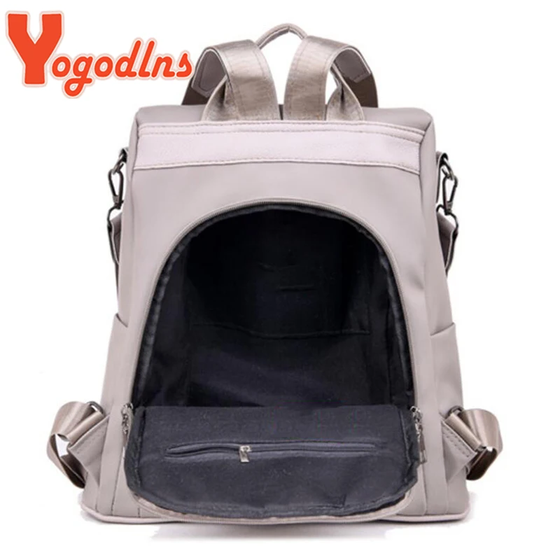 Yogodlns Fashion Backpack Women Waterproof Oxford Rucksack Hairball Teenager School Bag Travel Large Capacity Backpack Mochila