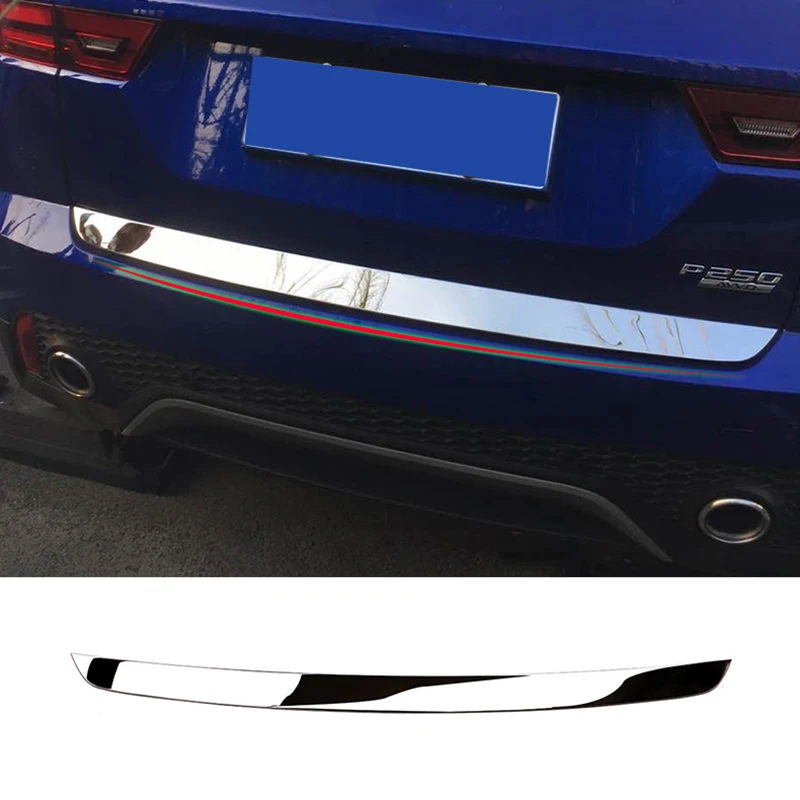 

Car Styling Accessories STEEL Car Rear Trunk Tailgate Cover Trim Strip for Jaguar E-PACE 2018-2020