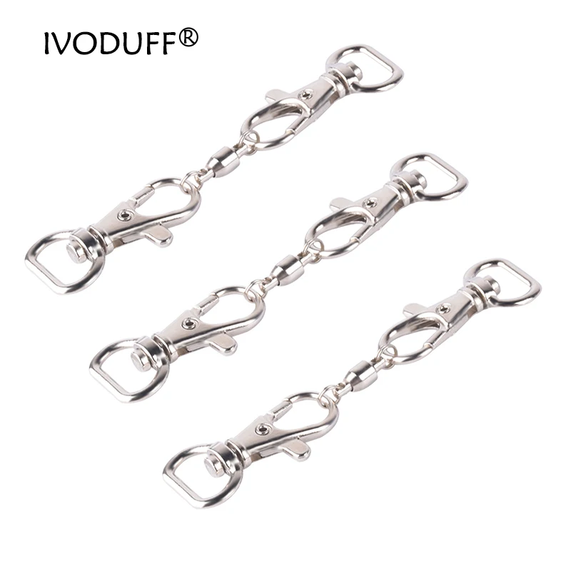 1 Pc โลหะ Hook Lobster Clasps ฤดูใบไม้ผลิส้นแบนคลิปประตูหัตถกรรมเครื่องหนังสายคล้องกระเป๋าสายรัด