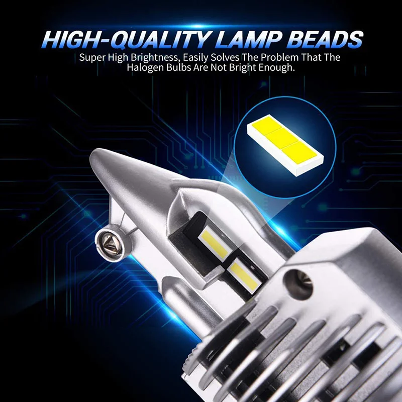 AILEO Fighter H4 Led 9003 HB2 Car Headlight Bulb 80W 12V 24V 6000K 4300K 3000K 8000K Super Led H4 Auto Lamp CSP Light 16000LM