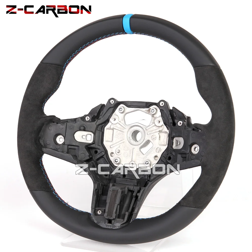 Steering Wheel Leather For BMW G20 G30 G31 G01 G02 G05 G06 G07 G08 G11 G12 Alcantara Steering Wheel Modification Car Accessories