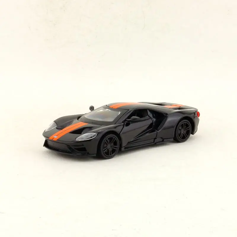 Diecast Metal Toy Model 1:42 Scale 2017 Ford GT Super Car Pull Back Doors Openable Educational Collection Gift Kid Match Box