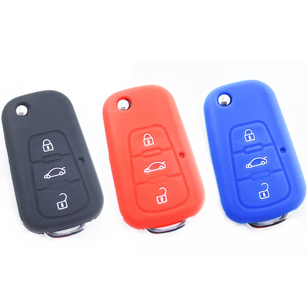 Car Remote Key Case For MG MG3 MG5 MG6 MG7 GT GS For Roewe 350 360 750 W5 3 Buttons Folding Key Cover Protector Car Accessories