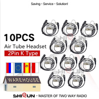 Acoustic Headset UV-K5 Baofeng Walkie Talkie BF-888S UV-5R UV-82 UV-S9 Plus RT22 Air Tube Earpiece UV-16 Pro UV-13 Pro Ham Radio