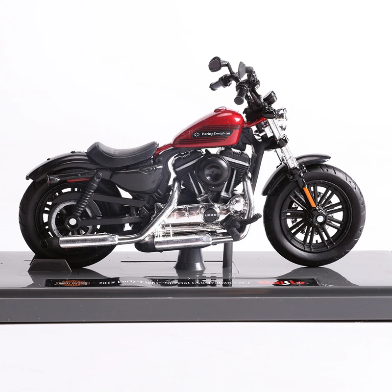 Maisto 1:18 Harley-Davidson  2018 Forty Eight Special  Diecast Motorcycle Model Workable Toy Gifts Collection