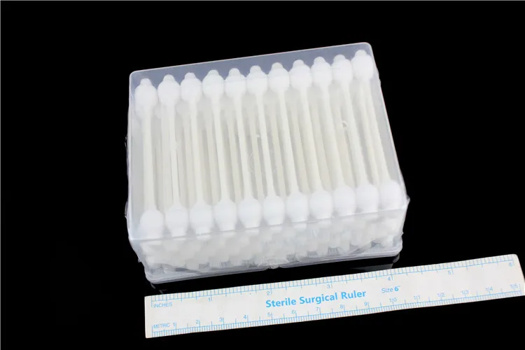 medical High Grade Health Cotton Swab Baby Cotton Gourd Cotton Swab 55 Sticks Big Head Cotton Swab for Cropped Cotton Swab Boxed