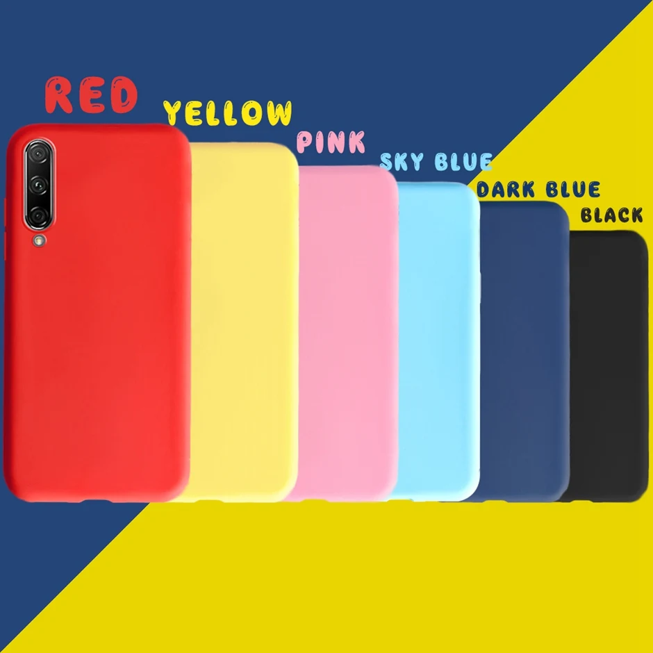 Candy Color Case For Huawei Honor 9X Case Honor 9X Premium STK-LX1 Global Soft Silicone Back Cover Case For Honor 9X 9 X Pro