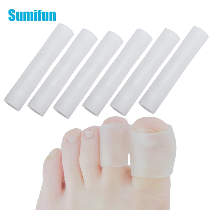 10pcs Gel Tube Finger & Toe Protectors Foot Feet Pain Relief Guard For Feet Care Insoles Little Toe Corn Blisters Callus D1322