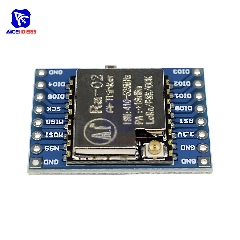 433MHZ SX1278 LoRa Module 433M 10KM Ra-02  Wireless Spread Spectrum Transmission Board 2.4G IPX Antenna for Smart Home