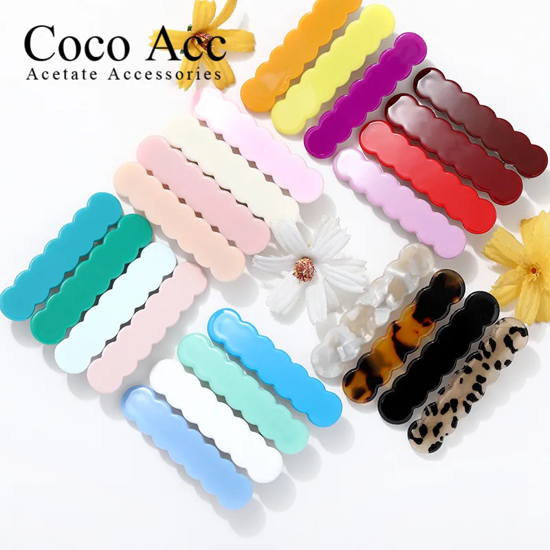 60+COLOR wholesale candy color bar flower fancy hair clips grips accessories for kids girls children