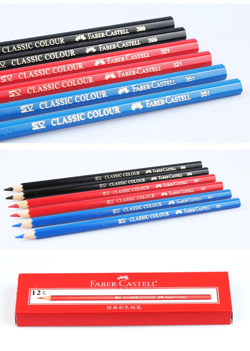 12 stücke Faber Castell Einfarbig Ölige Farbige Zeichnung Bleistift Set Skizzieren Bleistift Farbige Schule Liefert Colores Profesionales – Detail 13