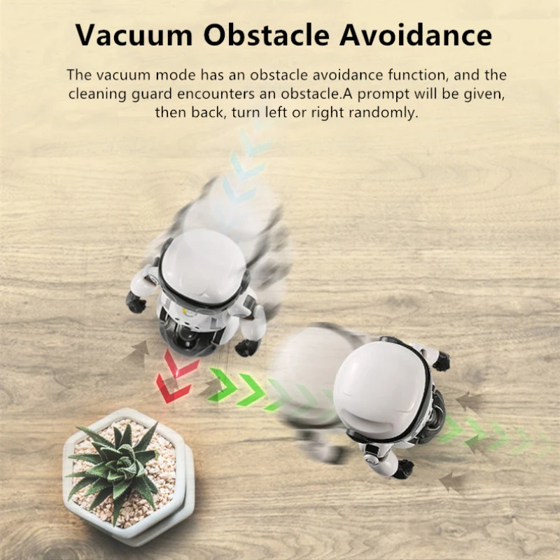 Gesture Sensing Intelligent Programming Sweeping Robot Vacuum Obstacle Avoidance Follow Mode Sing&Dance Volume Adjustable RC Toy