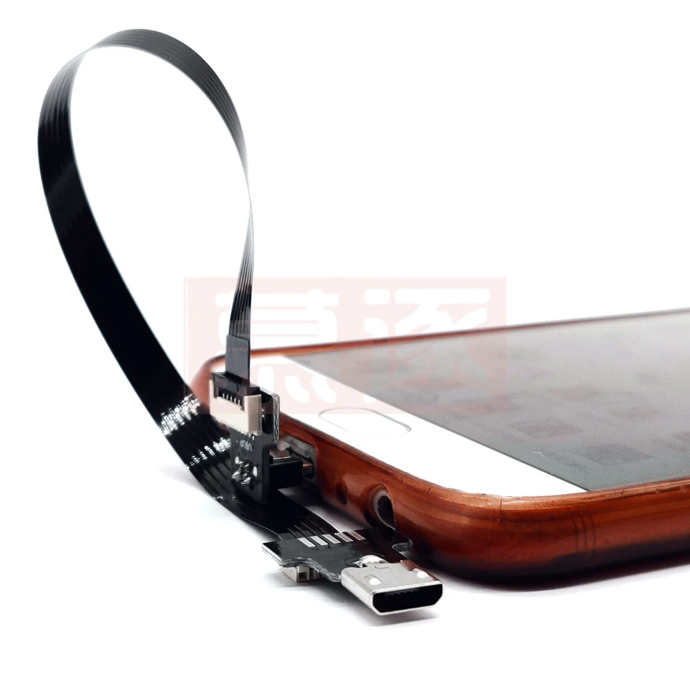 FPC المصغّر USB 2.0 5Pin ذكر إلى أنثى M إلى F FPV تمديد موصل محول طويل ذكر موصل 90 درجة يمين ويسار زاوية