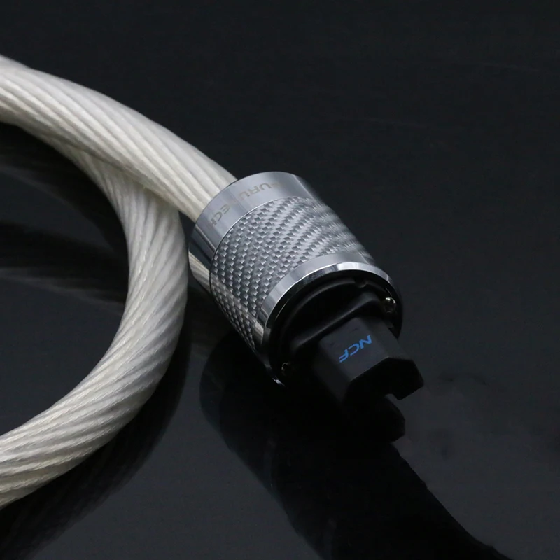Hifi 5NOCC Audio Cord Rhodium carbon fiber fever AC power cable US plug  Version
