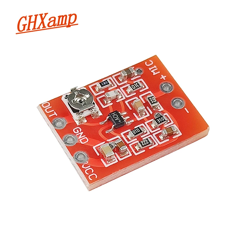 

MAX4466 Electret Microphone Amplifier Board Mic Amplification Module Adjustable Gain DC 2.4-5.5V Diy 1pc