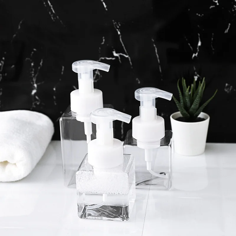 250/450ml Foaming Dispenser Bottle Portable Soap Dispensers Liquid Soap Shampoo Pump Bottles Bathroom Travel Accessories